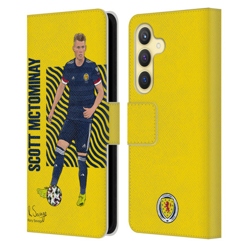 Scotland National Football Team Players Scott McTominay Leather Book Wallet Case Cover For Samsung Galaxy S24 5G