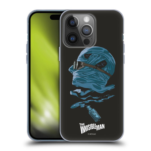 Universal Monsters The Invisible Man Blue Soft Gel Case for Apple iPhone 14 Pro