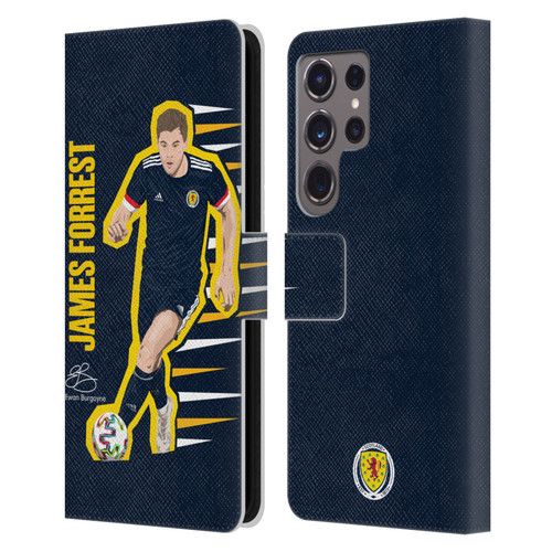Scotland National Football Team Players James Forrest Leather Book Wallet Case Cover For Samsung Galaxy S24 Ultra 5G