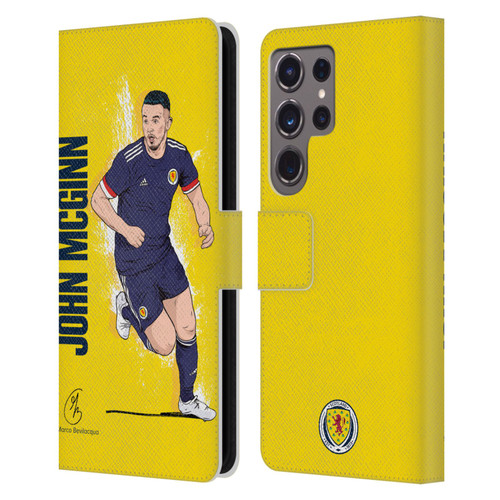 Scotland National Football Team Players John McGinn Leather Book Wallet Case Cover For Samsung Galaxy S24 Ultra 5G