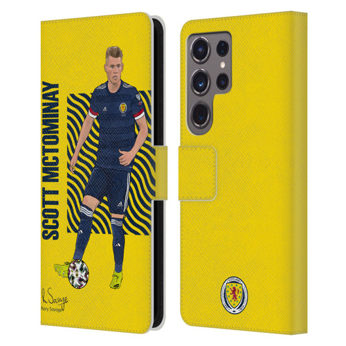 Scotland National Football Team Players Scott McTominay Leather Book Wallet Case Cover For Samsung Galaxy S24 Ultra 5G