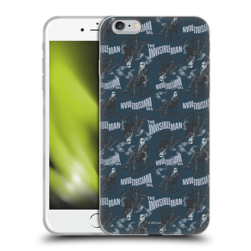 Universal Monsters The Invisible Man Pattern Blue Soft Gel Case for Apple iPhone 6 Plus / iPhone 6s Plus
