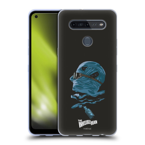 Universal Monsters The Invisible Man Blue Soft Gel Case for LG K51S
