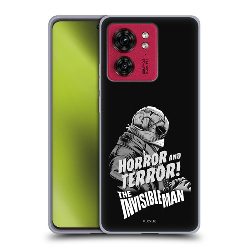 Universal Monsters The Invisible Man Horror And Terror Soft Gel Case for Motorola Moto Edge 40