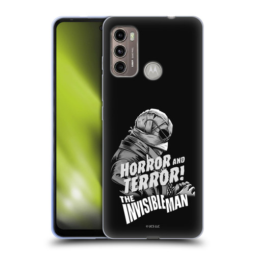 Universal Monsters The Invisible Man Horror And Terror Soft Gel Case for Motorola Moto G60 / Moto G40 Fusion