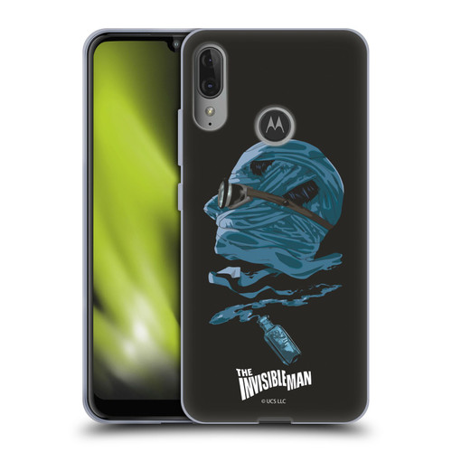 Universal Monsters The Invisible Man Blue Soft Gel Case for Motorola Moto E6 Plus