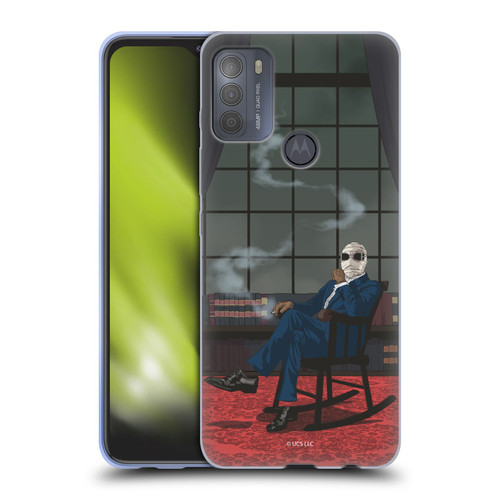 Universal Monsters The Invisible Man Key Art Soft Gel Case for Motorola Moto G50