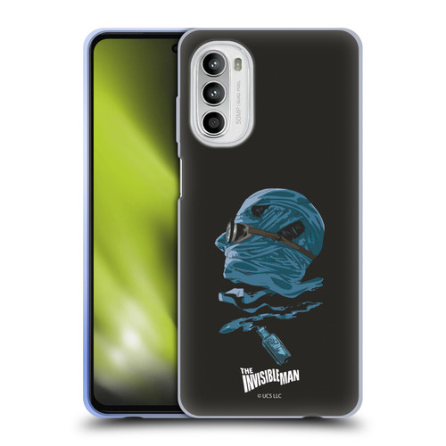 Universal Monsters The Invisible Man Blue Soft Gel Case for Motorola Moto G52