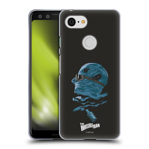 Universal Monsters The Invisible Man Blue Soft Gel Case for Google Pixel 3