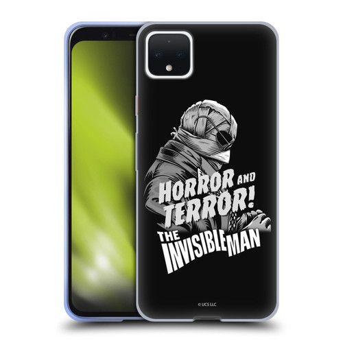 Universal Monsters The Invisible Man Horror And Terror Soft Gel Case for Google Pixel 4 XL