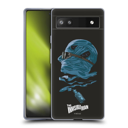 Universal Monsters The Invisible Man Blue Soft Gel Case for Google Pixel 6a