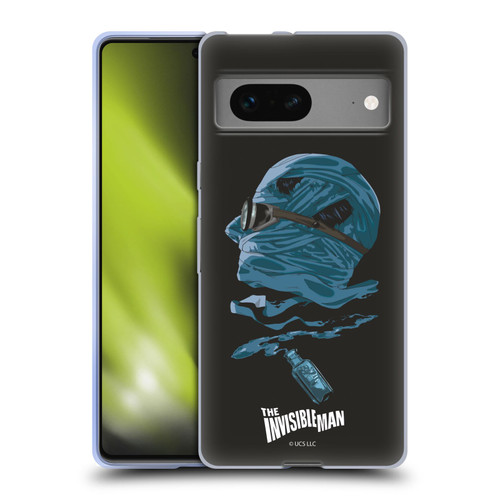 Universal Monsters The Invisible Man Blue Soft Gel Case for Google Pixel 7