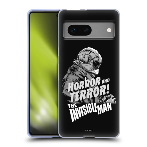 Universal Monsters The Invisible Man Horror And Terror Soft Gel Case for Google Pixel 7