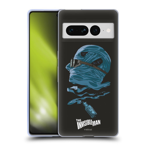 Universal Monsters The Invisible Man Blue Soft Gel Case for Google Pixel 7 Pro