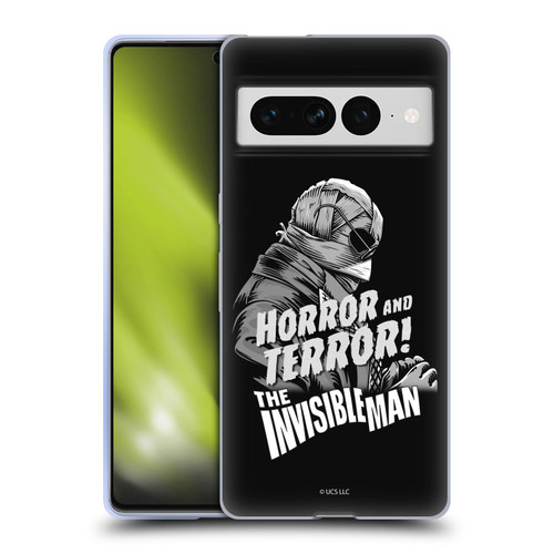 Universal Monsters The Invisible Man Horror And Terror Soft Gel Case for Google Pixel 7 Pro