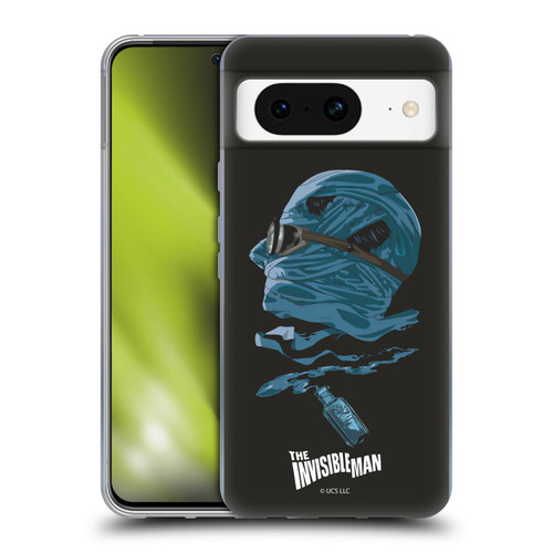 Universal Monsters The Invisible Man Blue Soft Gel Case for Google Pixel 8