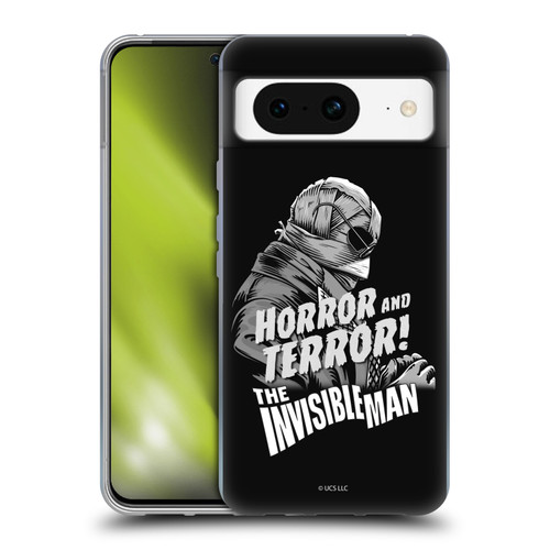 Universal Monsters The Invisible Man Horror And Terror Soft Gel Case for Google Pixel 8