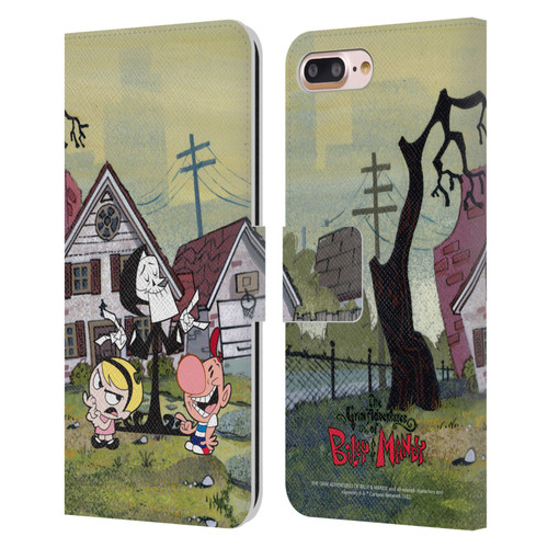The Grim Adventures of Billy & Mandy Graphics Poster Leather Book Wallet Case Cover For Apple iPhone 7 Plus / iPhone 8 Plus