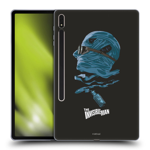 Universal Monsters The Invisible Man Blue Soft Gel Case for Samsung Galaxy Tab S8 Plus
