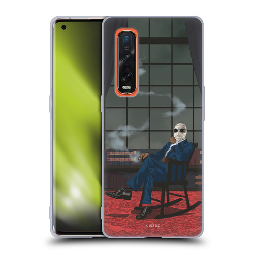Universal Monsters The Invisible Man Key Art Soft Gel Case for OPPO Find X2 Pro 5G