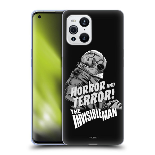 Universal Monsters The Invisible Man Horror And Terror Soft Gel Case for OPPO Find X3 / Pro