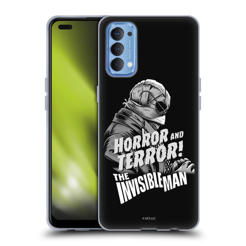 Universal Monsters The Invisible Man Horror And Terror Soft Gel Case for OPPO Reno 4 5G