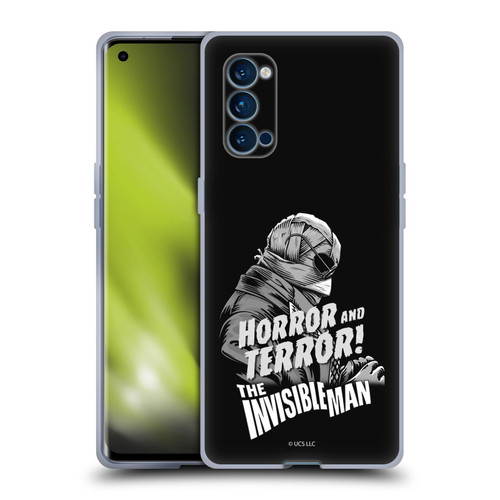 Universal Monsters The Invisible Man Horror And Terror Soft Gel Case for OPPO Reno 4 Pro 5G