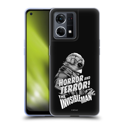 Universal Monsters The Invisible Man Horror And Terror Soft Gel Case for OPPO Reno8 4G