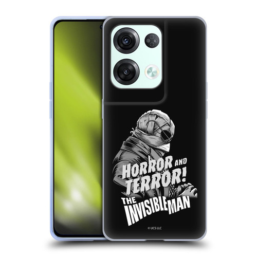 Universal Monsters The Invisible Man Horror And Terror Soft Gel Case for OPPO Reno8 Pro