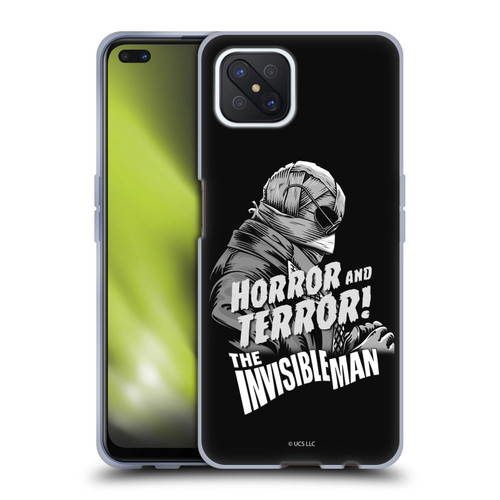 Universal Monsters The Invisible Man Horror And Terror Soft Gel Case for OPPO Reno4 Z 5G