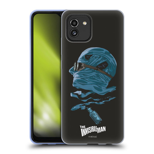 Universal Monsters The Invisible Man Blue Soft Gel Case for Samsung Galaxy A03 (2021)