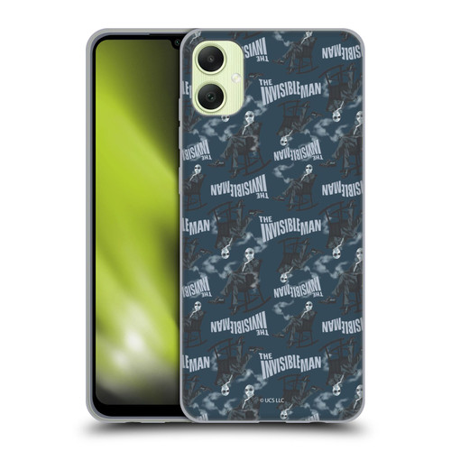 Universal Monsters The Invisible Man Pattern Blue Soft Gel Case for Samsung Galaxy A05