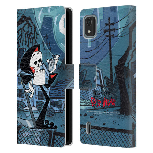 The Grim Adventures of Billy & Mandy Graphics Grim Leather Book Wallet Case Cover For Nokia C2 2nd Edition