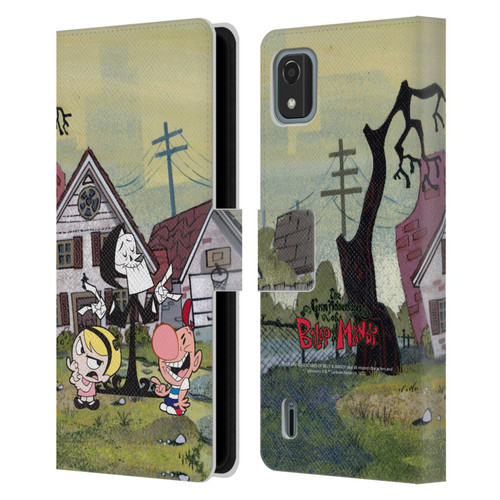 The Grim Adventures of Billy & Mandy Graphics Poster Leather Book Wallet Case Cover For Nokia C2 2nd Edition