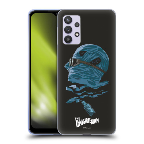 Universal Monsters The Invisible Man Blue Soft Gel Case for Samsung Galaxy A32 5G / M32 5G (2021)