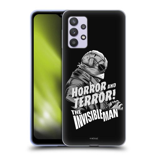 Universal Monsters The Invisible Man Horror And Terror Soft Gel Case for Samsung Galaxy A32 5G / M32 5G (2021)