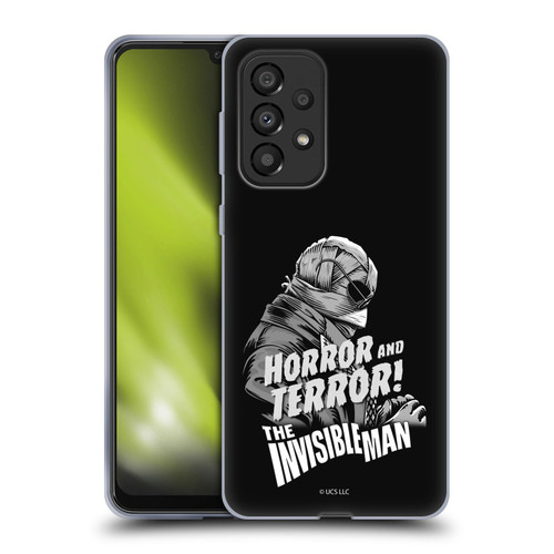 Universal Monsters The Invisible Man Horror And Terror Soft Gel Case for Samsung Galaxy A33 5G (2022)
