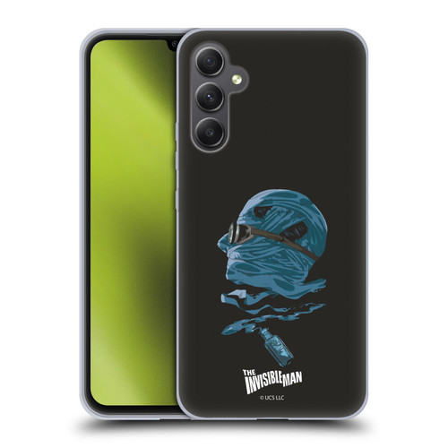 Universal Monsters The Invisible Man Blue Soft Gel Case for Samsung Galaxy A34 5G