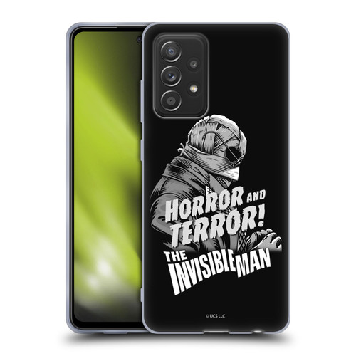 Universal Monsters The Invisible Man Horror And Terror Soft Gel Case for Samsung Galaxy A52 / A52s / 5G (2021)