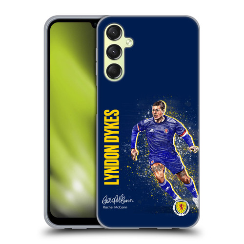 Scotland National Football Team Players Lyndon Dykes Soft Gel Case for Samsung Galaxy A24 4G / Galaxy M34 5G