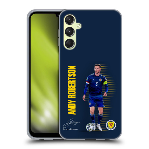 Scotland National Football Team Players Andy Robertson Soft Gel Case for Samsung Galaxy A24 4G / Galaxy M34 5G