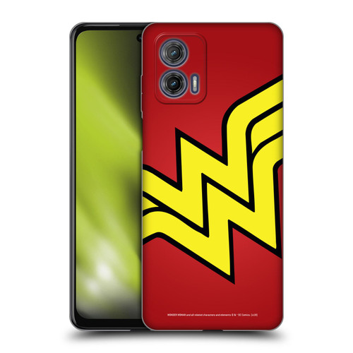 Wonder Woman DC Comics Logos Oversized Soft Gel Case for Motorola Moto G73 5G