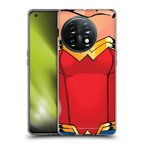 Wonder Woman DC Comics Logos Costume Soft Gel Case for OnePlus 11 5G