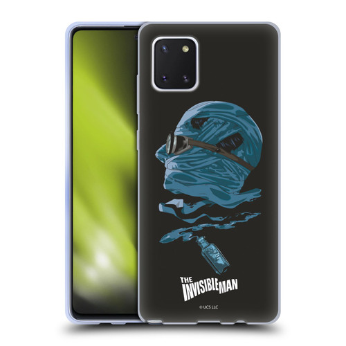 Universal Monsters The Invisible Man Blue Soft Gel Case for Samsung Galaxy Note10 Lite