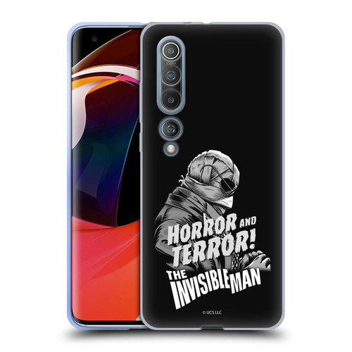 Universal Monsters The Invisible Man Horror And Terror Soft Gel Case for Xiaomi Mi 10 5G / Mi 10 Pro 5G