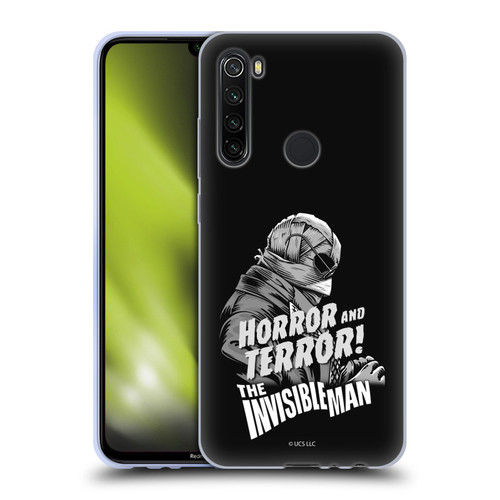 Universal Monsters The Invisible Man Horror And Terror Soft Gel Case for Xiaomi Redmi Note 8T