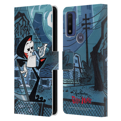 The Grim Adventures of Billy & Mandy Graphics Grim Leather Book Wallet Case Cover For Motorola G Pure
