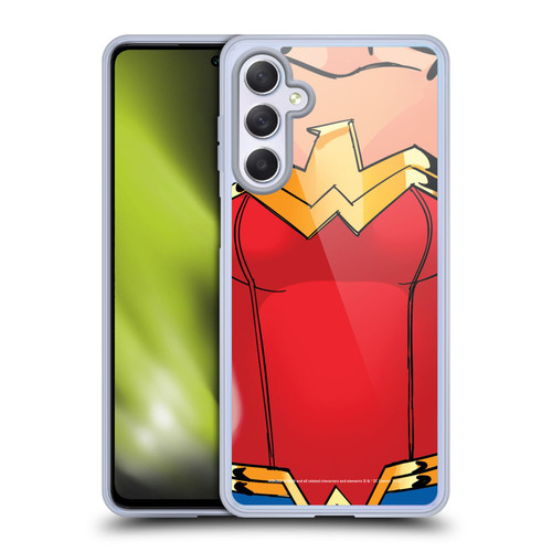 Wonder Woman DC Comics Logos Costume Soft Gel Case for Samsung Galaxy M54 5G