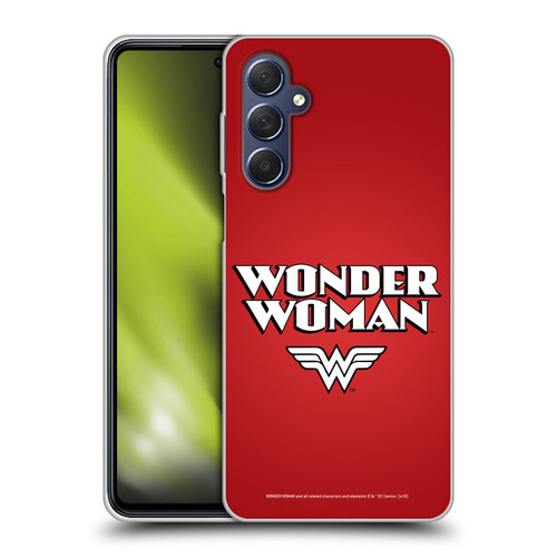 Wonder Woman DC Comics Logos Text Soft Gel Case for Samsung Galaxy M54 5G