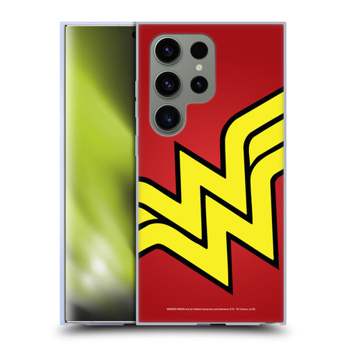 Wonder Woman DC Comics Logos Oversized Soft Gel Case for Samsung Galaxy S24 Ultra 5G